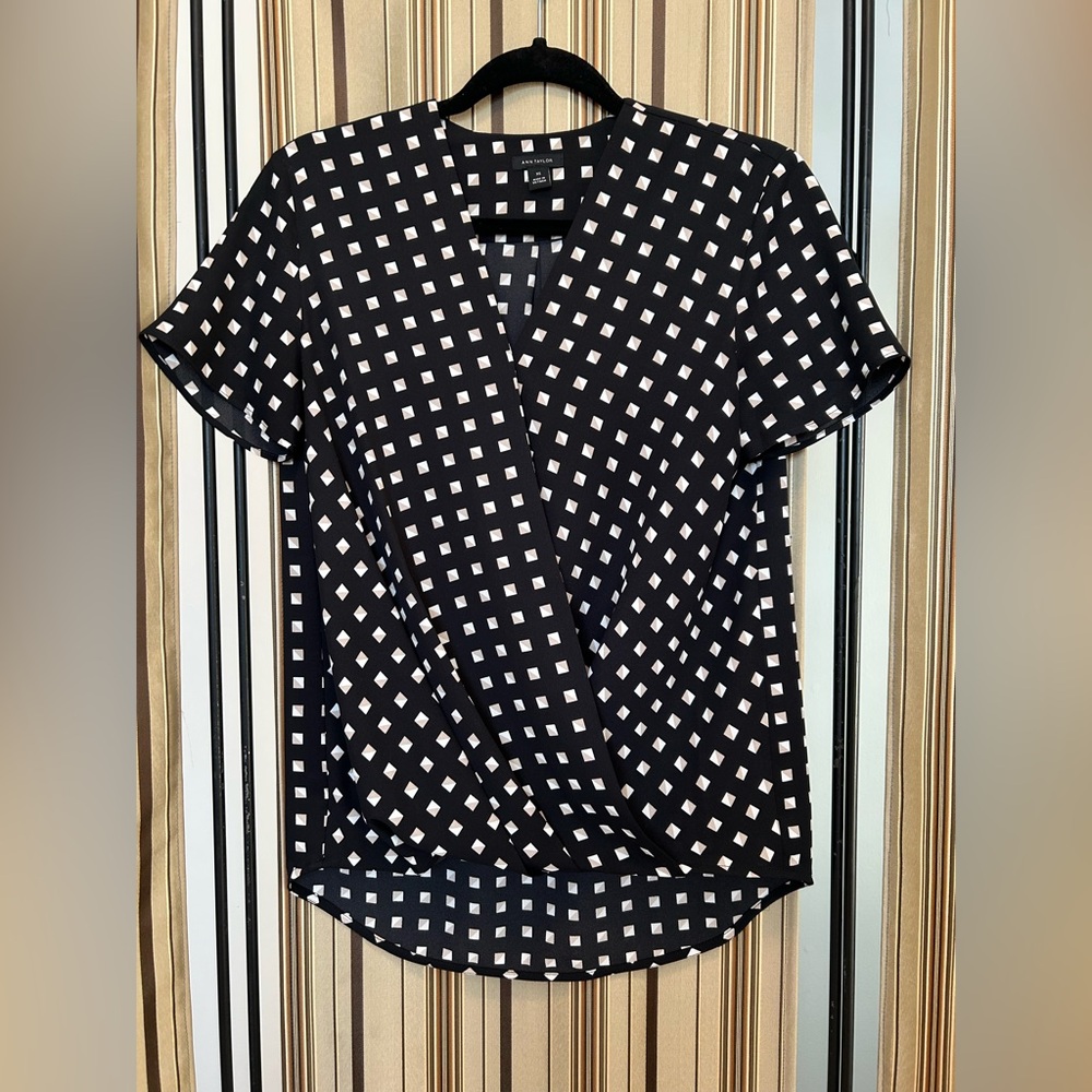 Ann Taylor faux wrap top